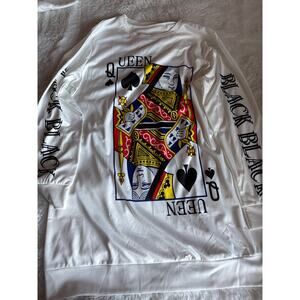 chicme queen poker letter print casual dress size L